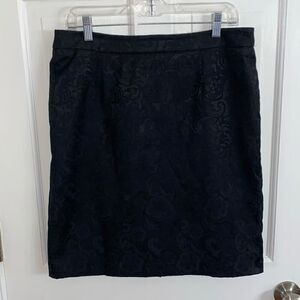 🔥3/$20🔥 Apt. 9 black floral lace pattern skirt size 12